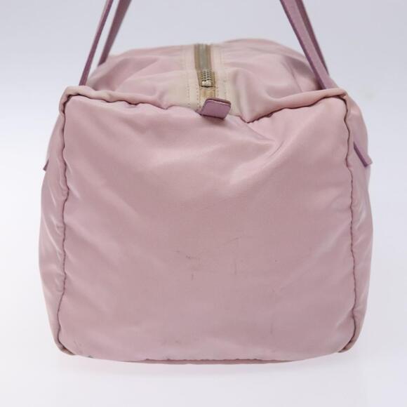 PRADA Boston Bag Nylon Pink Silver - Picture 5 of 12